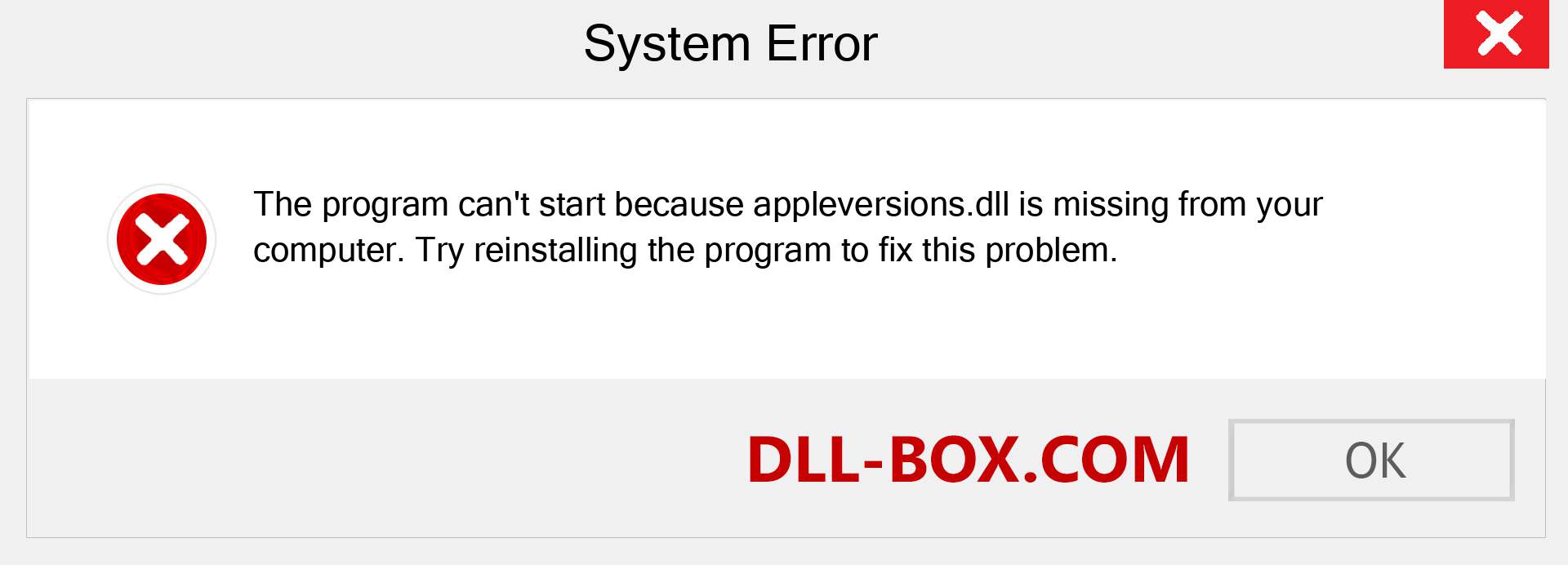  appleversions.dll file is missing?. Download for Windows 7, 8, 10 - Fix  appleversions dll Missing Error on Windows, photos, images